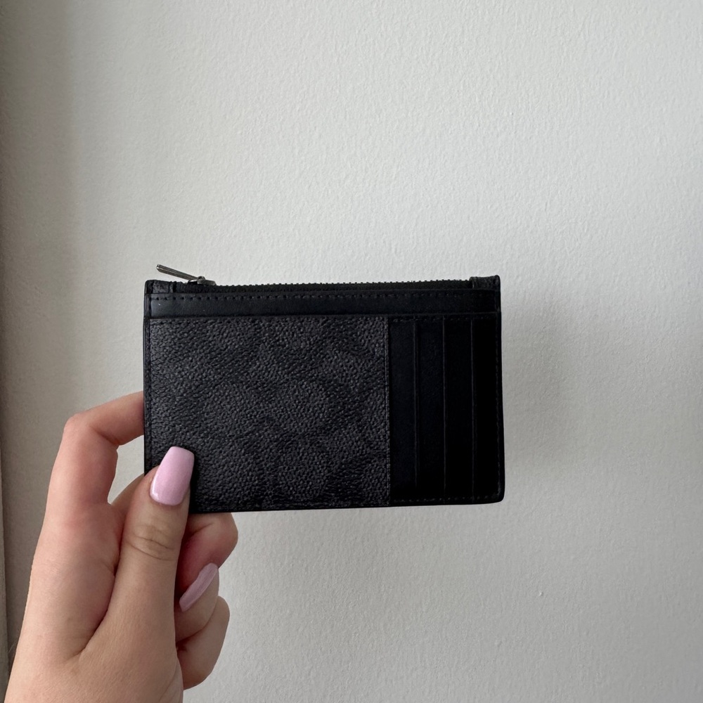Black Coach Card Holder
